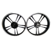 GE-10AF-20inch FAT Geared Alloy Rim Motor Set
